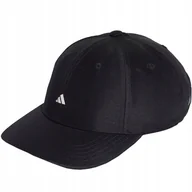 Czapki i chusty sportowe męskie - Czapka z daszkiem męska adidas Satin Baseball Cap czarna OSFM HA5550 - miniaturka - grafika 1