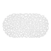 Maty antypoślizgowe - Mata antypoślizgowa GRAVA ECO 68 x 38 cm biały - miniaturka - grafika 1