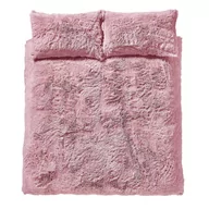 Pościel - Różowa pościel z mikropluszu Catherine Lansfield Cuddly, 200x200 cm - miniaturka - grafika 1