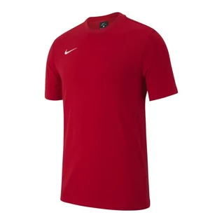Koszulki sportowe męskie - Nike, Koszulka męska, Team Club 19 Tee AJ1504 657, czerwony, rozmiar S - grafika 1