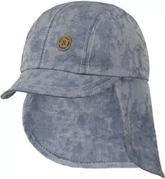 Czapka z Ochroną Szyi Kids Cotton by maximo, denim, 49 cm - Czapki dla dzieci - miniaturka - grafika 1