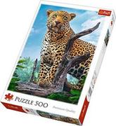 Puzzle - Trefl Puzzle 37332 Dziki lampart 500 elementów ŁÓDŹ 37332 - miniaturka - grafika 1