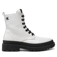 Buty dla dziewczynek - Trapery Calvin Klein Jeans Lace-Up Bootie V4A5-81031-1453 S Biały - miniaturka - grafika 1