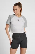 Koszulki i topy damskie - HUMMEL T-SHIRT DAMSKI BIAŁY BAWEŁNIANY XL PUI - miniaturka - grafika 1