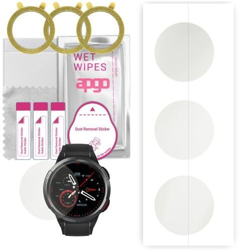 3x folia ochronna hydrożelowa MATOWA do Mibro Watch GS - apgo Smartwatch Hydrogel MATTE Protection Ochrona na ekran smartwatcha