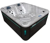 Baseny ogrodowe - HYDROSAN - Wanna SPA Jacuzzi ogrodowe z hydromasażem 3-osobowa 210x170 cm CAPPUCCINO OBUDOWA ANTRACYT SPA705 - miniaturka - grafika 1
