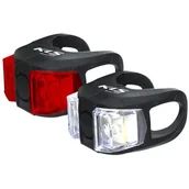 Lampki rowerowe - Kellys Zestaw lampek rowerowych twins czarny ZESTAW OŚWIETLENIA TWINS BLACK - miniaturka - grafika 1