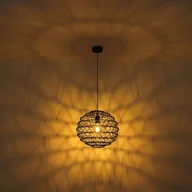 Lampy sufitowe - Globo Żyrandol Senni, czarny Ø 29 cm - miniaturka - grafika 1