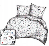 Pościel - pościel bawełna lux 160x200 + 2 poszewka B 295 big star czerwono niebieski - miniaturka - grafika 1
