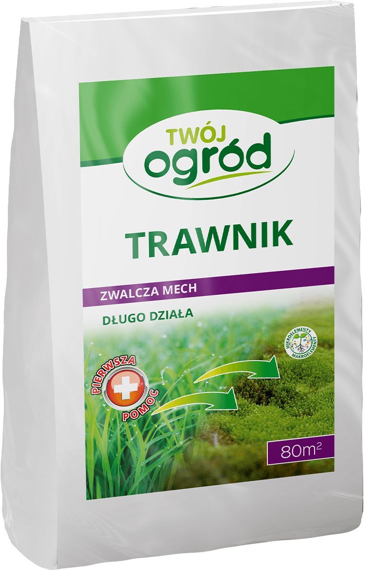Pierwsza pomoc do trawników w walce z mchem Twój Ogród - nawóz antymech 4 kg