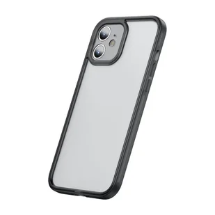 Baseus Camera Lens Protector Case pancerne elastyczne żelowe etui do iPhone 12 mini czarny (FRAPIPH54N-01) FRAPIPH54N-01 - Etui i futerały do telefonów - miniaturka - grafika 1
