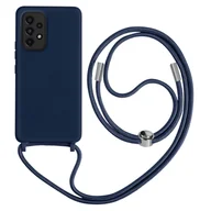 Etui i futerały do telefonów - Samsung Galaxy A52 / A52s Etui ze smyczą Półsztywne 80cm Niebieskie - miniaturka - grafika 1