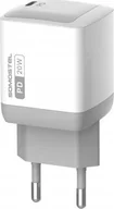 Ładowarki do telefonów - Ładowarka Vega ŁADOWARKA SIECIOWA 20W + KABEL PD TYP-C BIAŁA SOMOSTEL POWER DELIVERY SMS-Q22 PD> - miniaturka - grafika 1