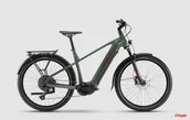 Rowery elektryczne - Rower elektryczny Haibike Trekking 5 High olive/red gloss 2025 - miniaturka - grafika 1