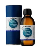 Witaminy i minerały - Viridian Golden Len Seed Oil 200ml Organiczny (Olej Lniany) - miniaturka - grafika 1