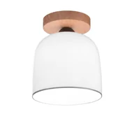 Lampy sufitowe - Kolarz A1352.11.Gr - Żyrandol natynkowy NONNA 1xE27/60W/230V dąb/biały/szare - miniaturka - grafika 1