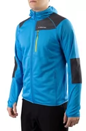 Bluzy sportowe męskie - Bluza męska techniczna z kapturem Viking Yosemite Man 1564 niebiesko-żółty - miniaturka - grafika 1