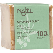 Mydła - NAJEL Mydło Aleppo Pure Olive 100% oliwkowe 170g 3760061220461 - miniaturka - grafika 1