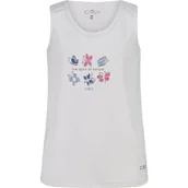 Koszulki i topy damskie - CMP Tank top dziecięcy, biało-prowansja, 176 - miniaturka - grafika 1
