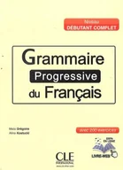 Książki do nauki języka francuskiego - Grammaire progressive du francais niveau debutant complet. Książka + CD - miniaturka - grafika 1