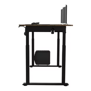 Biurko, elektycznie regulowany, brązowa płyta, 160x75 cm, 74-116 cm, UPLIFT, z podkładką pod mysz XXL, ULTRADESK - Biurka Biurko, elektycznie regulowany, brązowa płyta, 160x75 cm, 74-116 cm, UPLIFT, z podkładką pod mysz XXL, ULTRADESK - Biurka - miniaturka - grafika 3