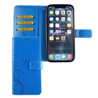 Etui i futerały do telefonów - Apple iPhone 12 Mini etui na telefon komórkowy etui ochronne etui z klapką etui na kartę niebieskie - miniaturka - grafika 1