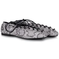 Półbuty damskie - Półbuty damskie Bombonella 3T 6084-30 WHITE SNAKE PRINT R.40 - miniaturka - grafika 1