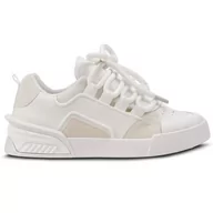 Trampki damskie - Buty Trampki Damskie Mirik Wygodne Modne Stylowe Sportowe Lekkie Na Grubej Podeszwie Eleganckie Białe 36 - miniaturka - grafika 1