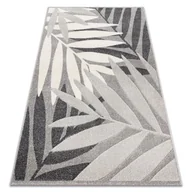 Dywany - Dywan FEEL 1827/16811 LIŚCIE szary / krem beżowy 80x150 cm - miniaturka - grafika 1