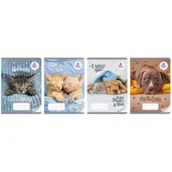 Zeszyty szkolne - Beniamin Zeszyt A5/16K kolor 3-linie The sweet pets (20szt) - miniaturka - grafika 1