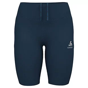 Odlo Damskie spodnie do biegania Tights Short Essential - Spodnie damskie - miniaturka - grafika 1