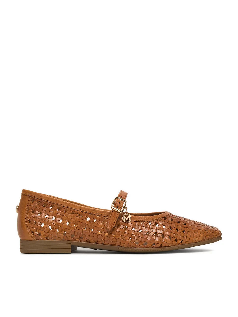 Baleriny EO-WI40-12477-01 Brązowy