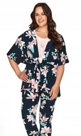 Szlafroki damskie - TARO SZLAFROK MARIJA 2715 R.2XL-3XL SALE XXL granatowy - miniaturka - grafika 1
