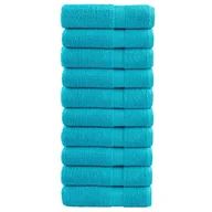 Ręczniki - vidaXL Ręczniki premium SOLUND 10 szt. turkusowe, 50x100 cm, 600 g/cm² - miniaturka - grafika 1