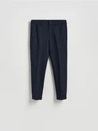 Spodnie męskie - Reserved - Spodnie chino slim z kantem - granatowy - miniaturka - grafika 1