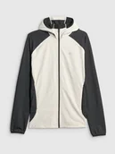 Bluzy męskie - 4F Bluza do biegania regular z kapturem męska - czarna XL - miniaturka - grafika 1