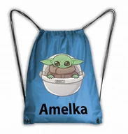 Plecaki worki - Worek Szkolny Na Buty Plecak Star Wars Baby Yoda - miniaturka - grafika 1