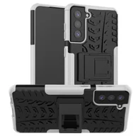 Etui i futerały do telefonów - Pokrowiec König Design kompatybilny z Samsung Galaxy S21 Plus - plastikowe, miękkie etui na telefon - biały - miniaturka - grafika 1