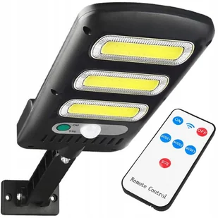 LTC Kinkiet LTC Lampa solarna LTC 3 x LED COB 24 W 1800 lm czujnik ruchu i zmierzchu akumulator 1800 mAh pilot LXLL117 - Lampy ogrodowe - miniaturka - grafika 2