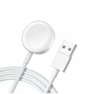 Akcesoria do smartwatchy - Kabel magnetyczny do ładowania Apple iWatch, 5V/0.4A, QC1, Biały - miniaturka - grafika 1