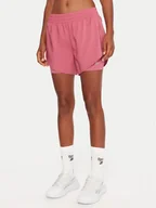 Spodenki damskie - Reebok Szorty sportowe RK25186CCW Różowy Slim Fit - miniaturka - grafika 1