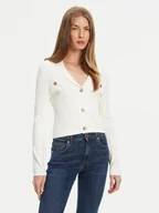 Swetry damskie - Guess Kardigan W5YR11 Z0130 Biały Regular Fit - miniaturka - grafika 1
