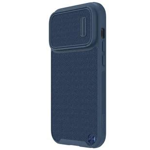 Nillkin Textured S Magnetic Case etui iPhone 14 Pro Max pokrowiec MagSafe z osłoną na aparat niebieski - Etui i futerały do telefonów - miniaturka - grafika 2