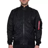 Kurtki męskie - ALPHA INDUSTRIES Falcon II Kurtka męska, Czarny (All Black - 404), XL - miniaturka - grafika 1