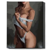 Malowanie po numerach - Obraz Malowanie po numerach NA RAMIE, 40x50,  Piękna sylwetka | Oh Art! - miniaturka - grafika 1