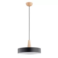 Lampy sufitowe - Dakota lampa wisząca 1xE27 czarna/drewno 61263 - miniaturka - grafika 1