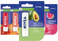 Szminki - Nivea, Pomadka Ochronna Do Ust Owocowy, 4 Szt. - miniaturka - grafika 1