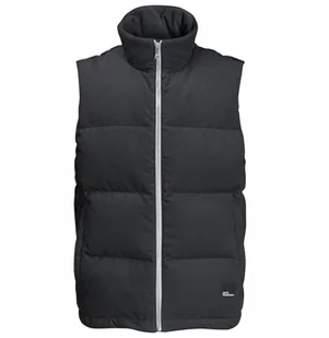 Jack Wolfskin Nature Corduroy Vest M 1207301-6350 Czarny XL - Kamizelki męskie - miniaturka - grafika 1