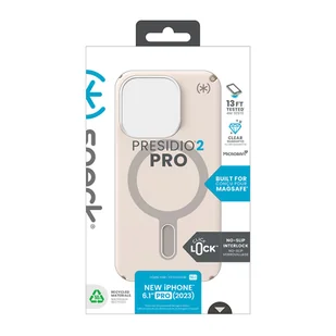 Speck Presidio2 Pro ClickLock & MagSafe - Etui iPhone 15 Pro (Bleached Bone / Heirloom Gold / Hazel Brown) - Pozostałe akcesoria do telefonów - miniaturka - grafika 12