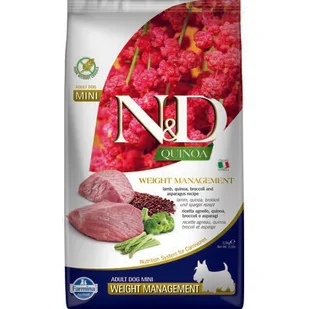 Farmina N&D Quinoa Dog Adult Mini Weight Management 2.5 kg - Sucha karma dla psów - miniaturka - grafika 1